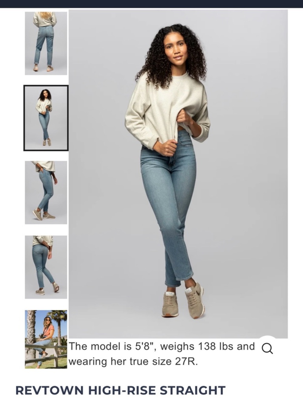 Revtown High-rise Straight Jeans